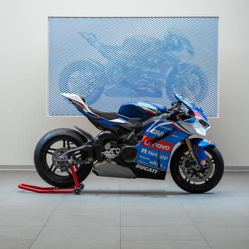 June 2025 - Panigale V4 Tricolore Italia interpreted by Italian artist Andrea Crespi,,