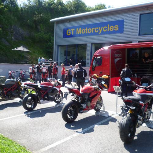Cornwall branch ride out to GT Motorcycles Ducati UK 2012
